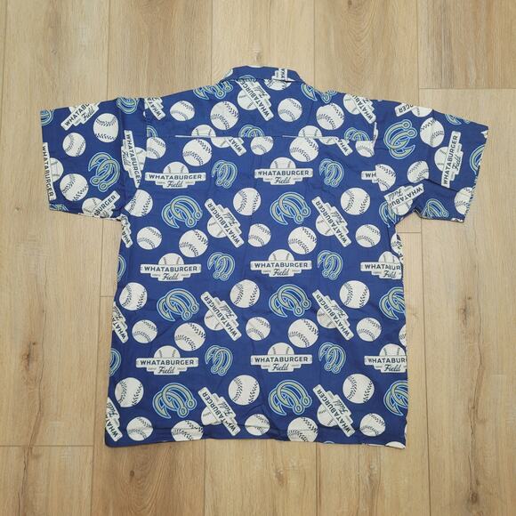 Whataburger Hooks Hawaiian Shirt XL MiLB Promo SGA Texas Baseball Aloha Shirt - Picture 4 of 6